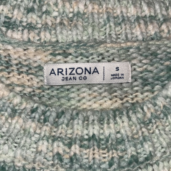 Arizona Juniors Womens Cropped Crew Neck Long Sleeve Pullover Sweater, Size S - Picture 5 of 10